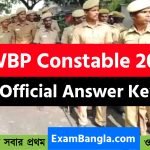 WBP Constable Answer Key (Official)