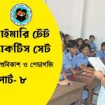 প্রাইমারি টেট শিশুবিকাশ ও পেডাগজি প্র্যাকটিস সেট- ৮