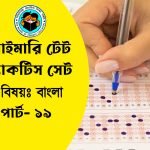 প্রাইমারি টেট বাংলা প্র্যাকটিস সেট- ১৯