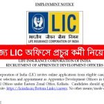 রাজ্যে LIC অফিসে প্রচুর কর্মী নিয়োগ