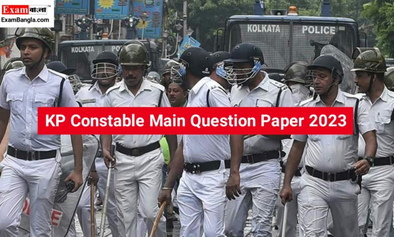 KP Constable Main Question Paper 2023