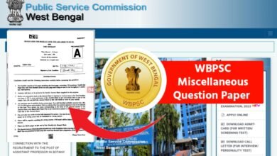 WBPSC Miscellaneous Question Paper pdf Download